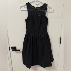 Little black summer dress with lace